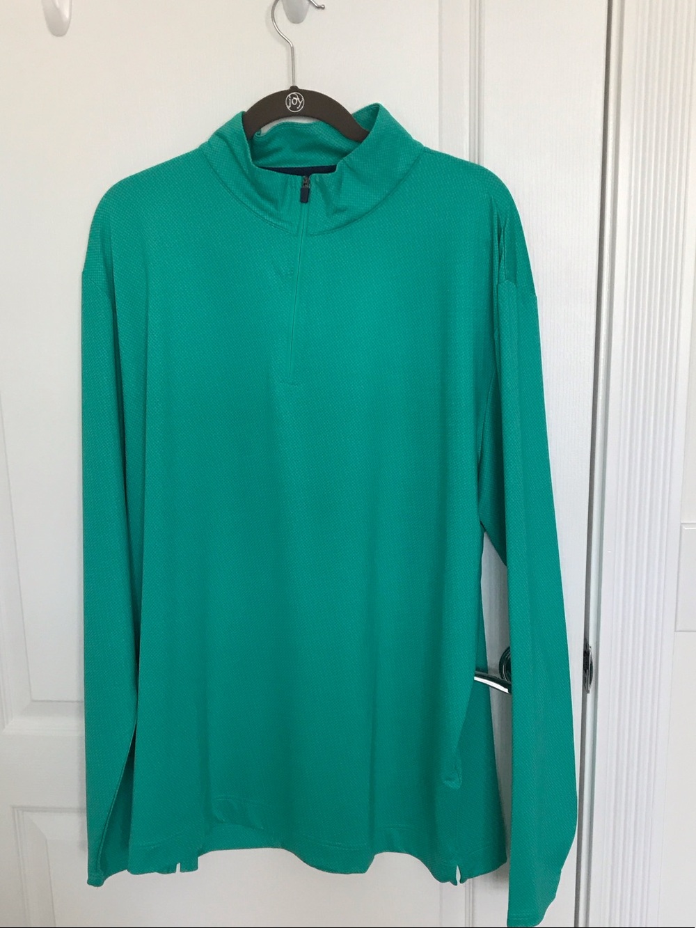 FootJoy Teal Green Quarter-Zip Turtleneck